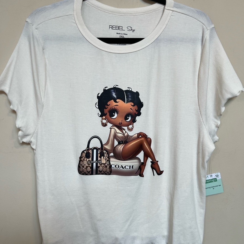 The Spring Shop Fashion Graphic Tee with Betty Design